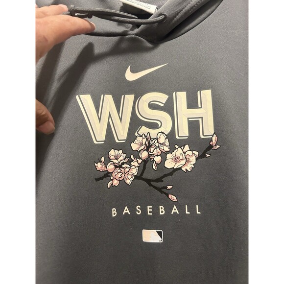 Washington Nationals Nike MLB Authentic Therma-Fit Sweatshirt Size XXL 2X Gray - Picture 2 of 4